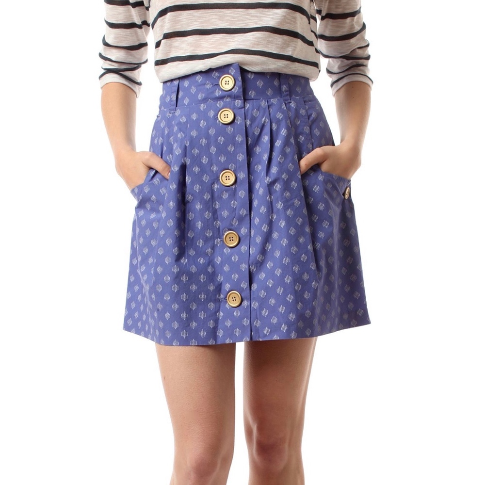 Cooperative Button Front Skirt